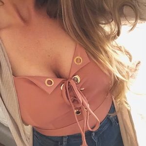 Lace up front Body Suit